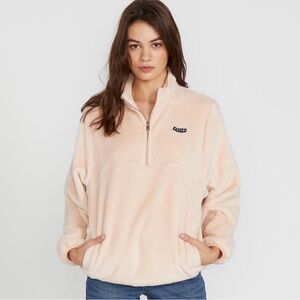 Volcom Pheelin Phuzzy Fleece Pullover Pink/Peach